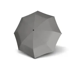 Doppler CARBONSTEEL LONG AUTOMATIC CHIC - dámský vystřelovací holový deštník, šedá, puntík