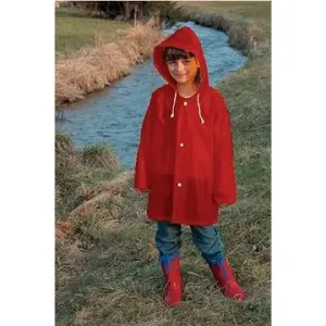 DOPPLER dětská pláštěnka s kapucí, vel. 140, červená #3951054