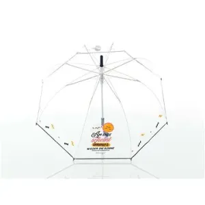 Doppler Kids Lang AC Transparent SUNSHINE - dětský holový deštník transparentní