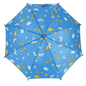 Doppler Kids Maxi Boys - dětský holový deštník, modrá, geometrický / abstraktní modrá