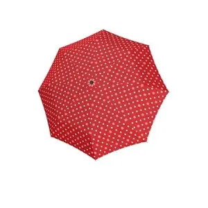 Doppler Kids Maxi Dots - dětský holový deštník, červená, plná barva červená