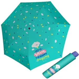 Doppler Kids Mini HAPPY CLOUD - dětský skládací deštník zelená