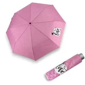 Doppler Mini Light Kids Pink Love - dětský skládací deštník růžová