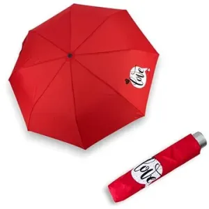 Doppler Mini Light Kids Red Love - dětský skládací deštník červená