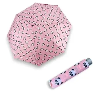 Doppler Mini Light Panda Kids - dětský skládací deštník růžová
