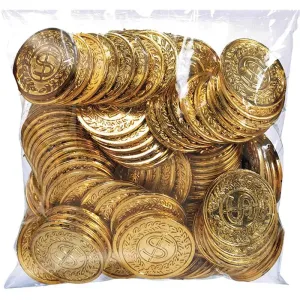 015724 DR Sada zlatých herních mincí / žetonů 144 ks