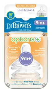 DR.BROWNS - Dudlík na láhve Options+ široké hrdlo 9m + silikonový 2ks (WN4201) #1900071