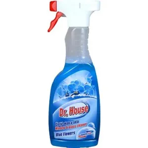 DR. HOUSE čistič oken s rozprašovačem Blue Flower 500 ml