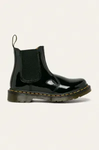 Kožené kotníkové boty Dr. Martens 2976 černá barva, na plochém podpatku, DM25278001