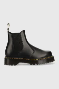 Kožené kotníkové boty Dr. Martens 2976 Bex Squared dámské, černá barva, na plochém podpatku, DM27888001-Black