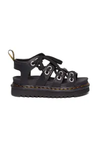 Kožené sandály Dr. Martens Blaire HDW dámské, černá barva, na platformě, DM30701001