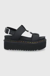 Kožené sandály Dr. Martens Francis dámské, černá barva, na platformě, DM26525001.Francis-Black #5943222