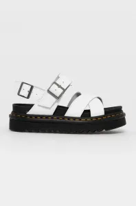 Kožené sandály Dr. Martens Voss II dámské, bílá barva, na platformě, DM26799100.Voss.Ii-White #5962613
