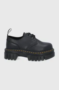 Polobotky Dr. Martens Audrick 3-Eye Shoe dámské, černá barva, na plochém podpatku, DM27147001 #3730126
