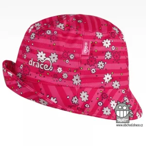 Funkční letní klobouk Dráče - Florida 13, růžová, kytičky Barva: Růžová, Velikost: 46-48