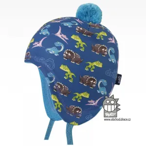 Chlapecká zimní funkční čepice Dráče - Polárka 25, modrá Barva: Modrá, Velikost: 50-52