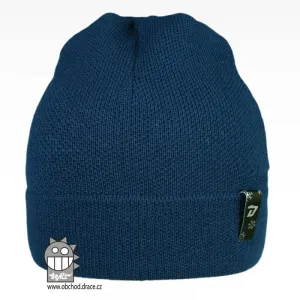 Merino pletená čepice Dráče - Urban 04, námořnická modrá Barva: Modrá, Velikost: 50-52