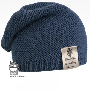 Pletená čepice Dráče - Colors 18, modrá Barva: Modrá, Velikost: 52-54