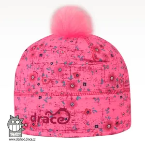 Dívčí zimní funkční čepice Dráče - Flavio 13, růžová Barva: Růžová, Velikost: L 54-56