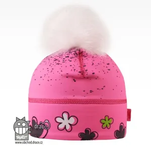 Dívčí zimní funkční čepice Dráče - Flavio 21, růžová Barva: Růžová, Velikost: XL 56-58