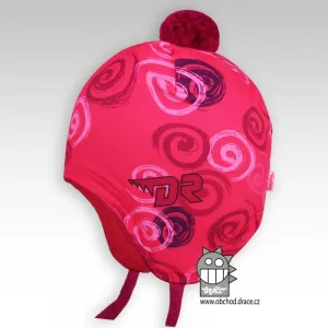 Dívčí zimní funkční čepice Dráče - Polárka 03, růžová Barva: Růžová, Velikost: 52-54