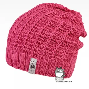 Merino pletená čepice Dráče - Harmony 23, růžová Barva: Růžová, Velikost: 48-50