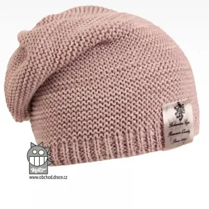 Pletená čepice Dráče - Colors 03, starorůžová Barva: Růžová, Velikost: 52-54