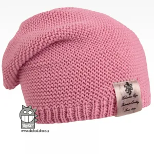Pletená čepice Dráče - Colors 04, růžová Barva: Růžová, Velikost: 52-54