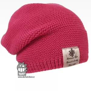 Pletená čepice Dráče - Colors 26, starorůžová tmavá Barva: Růžová, Velikost: 52-54