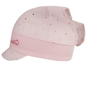 Letní kojenecký šátek Anežka - vzor 13  - světle růžová - kolečka