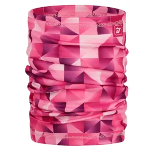 Nákrčník / multifunkční šátek - vzor 143 - růžová/bílá