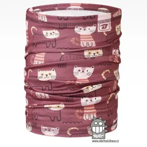 Nákrčník / multifunkční šátek - vzor 113 - kočičky