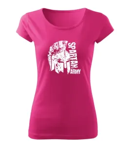 DRAGOWA dámske krátke tričko León, růžová 150g/m2 - XXL #4273588