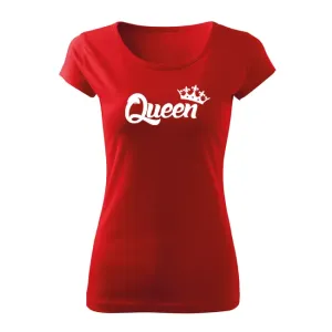 DRAGOWA dámské krátké tričko queen, červená 150g/m2 - XXL