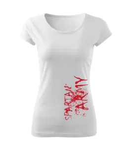 DRAGOWA dámske krátke tričko War, bílá 150g/m2 - XS