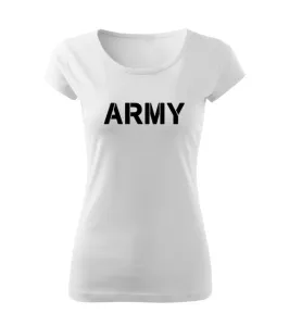 DRAGOWA dámské tričko army, bílá  150g/m2 - S #4273847