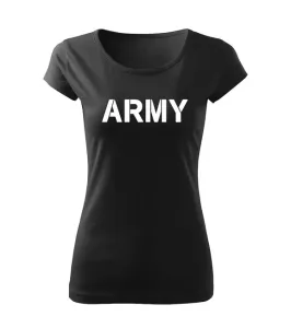 DRAGOWA dámské tričko army, černá 150g/m2 - XXL #4273864