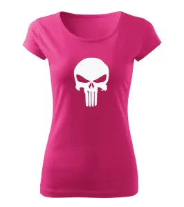 DRAGOWA dámské tričko punisher, růžová  150g/m2 - XS #4273969
