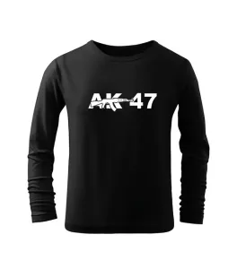 DRAGOWA Dětské dlhé tričko AK47, černá - 12let/158cm