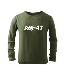 DRAGOWA Dětské dlhé tričko AK47, olivová - 6let/122cm #4274225