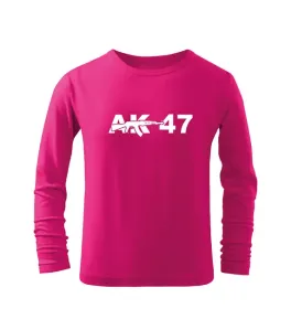 DRAGOWA Dětské dlhé tričko AK47, růžová - 4roky/110cm
