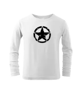 DRAGOWA Dětské dlhé tričko Star, bílá - 12let/158cm #4274368