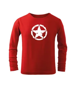 DRAGOWA Dětské dlhé tričko Star, červená - 12let/158cm #4274373
