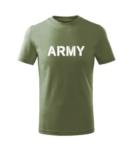 DRAGOWA Dětské krátké tričko Army, olivová - 12let/158cm #4274498
