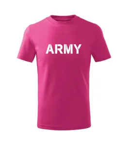 DRAGOWA Dětské krátké tričko Army, růžová - 6let/122cm #4274500