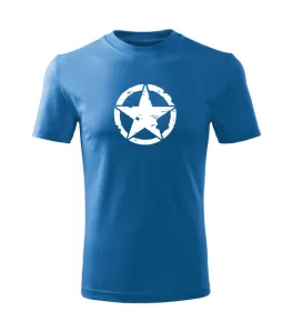 DRAGOWA Dětské krátké tričko Star, modrá - 4roky/110cm