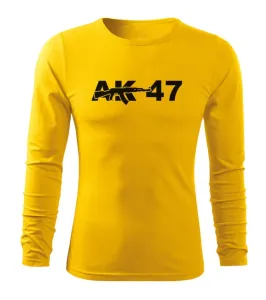 DRAGOWA Fit-T tričko s dlouhým rukávem ak47, žlutá 160g / m2 - M #4274641