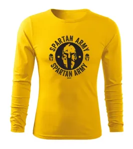 DRAGOWA Fit-T tričko s dlouhým rukávem Archelaos, žlutá 160g / m2 - L