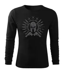 DRAGOWA Fit-T tričko s dlouhým rukávem Ares, černá 160g / m2 - XXL