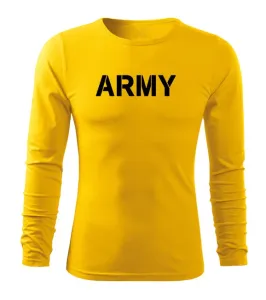 DRAGOWA Fit-T tričko s dlouhým rukávem army, 160g / m2 - L